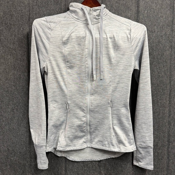 Spyder Light Gray Zip-Up Jacket - Picture 1 of 4